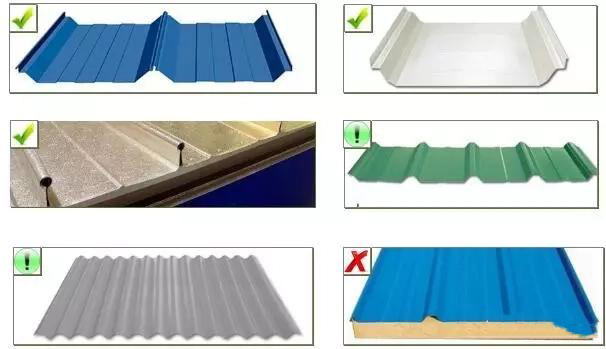 壓型鋼板是經常可以用到的，直接夾在棱形上
